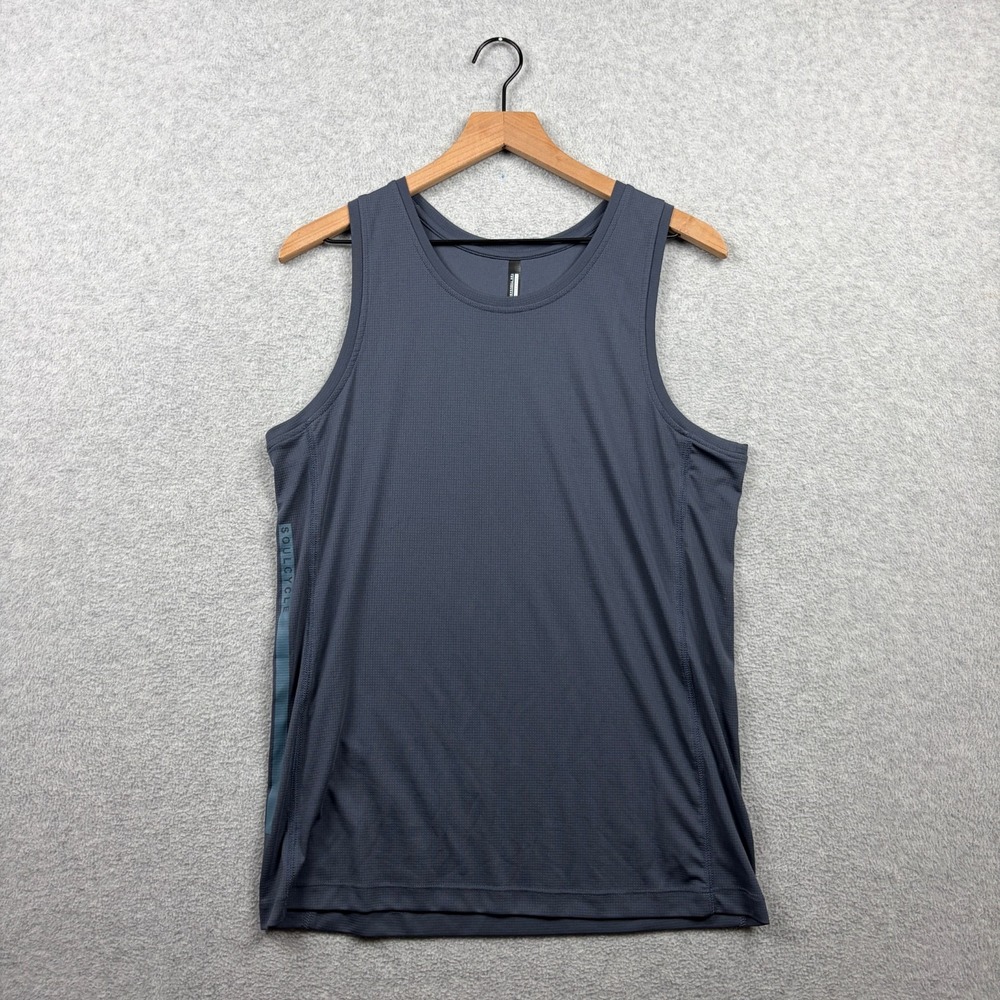 Ten Thousand x Soulcycle Distance Tank Mens Medium Blue Performance Gym Training